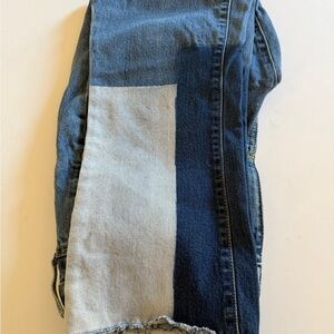 Universal Thread Patchwork High Rise Kick Boot Crop Jeans